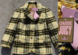 vintage JUICY COUTURE Wool Blazer Womens ex-kelly gilded Gold Buttons SIZE S - £54.85 GBP