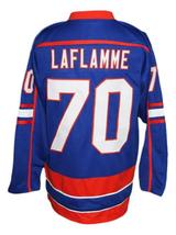 Any Name Number Halifax Highlanders Retro Hockey Jersey Blue Laflamme Any Size image 2