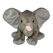Wild Republic Plush Elephant Sitting Gray Stuffed Animal Realistic K&amp;M 2013 9” - £7.92 GBP
