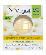 Vagisil Scentsitive Scents V-Friendly Bath Bomb, White Jasmine Scent Sen... - $12.19