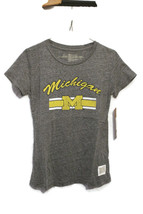 Soft Medium Streaky Gray Sport T Shirt Michigan M New - $14.99