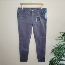 NWT Stitch Fix Edyson | Leon Corduroy Ankle Zip Skinny Jeans in Grey Siz... - $58.05