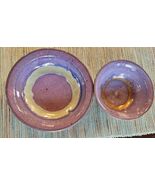 Hanselmann Pottery Signed Studio Ceramic Handcrafted Multicolor 2 Bowls - €65,54 EUR