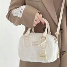 R plush shoulder bag soft fluffy cute autumn purses and handbags luxury designer casual thumb200