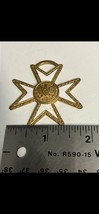 Masonic Jewelers Iron Maltese Cross Enamel Chicago R.M. Johnson &amp; Son Of... - $24.70