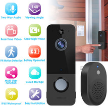 Smart Wireless WiFi Video Doorbell Security Camera Bell 720P Motion Dete... - £55.69 GBP