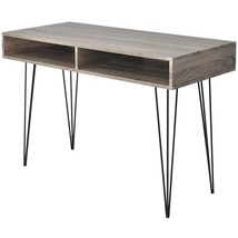 Desk with 2 Compartments Gray - $134.49