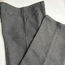 Wrangler Polyester Rancher Pants 40x29 Heather Gray Rancher Dress Slacks Vintage - £11.05 GBP