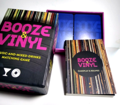 Booze and Vinyl Card Game Music And Mixed Drinks Cocktails Matching Part... - £7.59 GBP