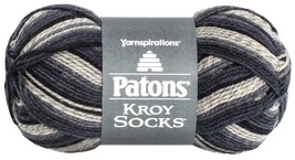 Spinrite Patons Kroy Socks Yarn Eclipse Stripes 1 Pack of 12 Skein - $2,299.95 MXN