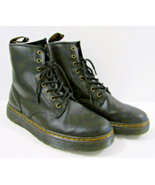 Doc Marten&#39;s AirWair Bouncing Soles Black Leather Boots Size 10 - €42,12 EUR