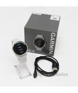 Garmin Venu 2S Watch Silver Stainless Steel with Gray Band 010-02429-02 - €154,19 EUR