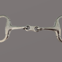 English Eggbutt Dog Bone French Link Snaffle 5" Mouth Stainless Steel image 3