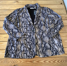 Susan Graver NWOT Women’s Print Bonded LK Fusion Blazer Size PXL Grey Sn... - £23.65 GBP