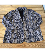 Susan Graver NWOT Women’s Print Bonded LK Fusion Blazer Size PXL Grey Sn... - £23.36 GBP