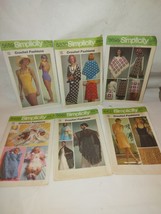 1970's Simplicity Crochet Fashions Lot 5860. 5830, 5488, 6437,5659, 9695 - $18.95