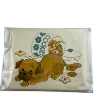 Drawing Board Greeting Cards Pug Puppy Pranks Dog Cookie Jar Vintage Blank - $14.83 CAD