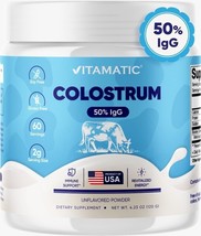 Vitamatic 50% IgG Bovine Colostrum Powder - Made in USA - 4.23 oz - £29.45 GBP