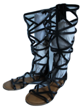 Fergalicious By Fergie Women&#39;s Black Graceful Gladiator Sandals ~6~ - £9.79 GBP