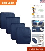 20x20x2 Waterproof Outdoor Cushion Cover Replacement 4Packs Outdoor Seat... - $48.42