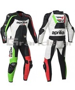 Motorbike New Aprilia Leather Motorbike Racing Suit All Size - €229,93 EUR