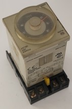 Omron H3CR-H8L Time Delay Relay ,5A, 24 VDC Coil, 0.6-12 Seconds w/ Sock... - $12.71