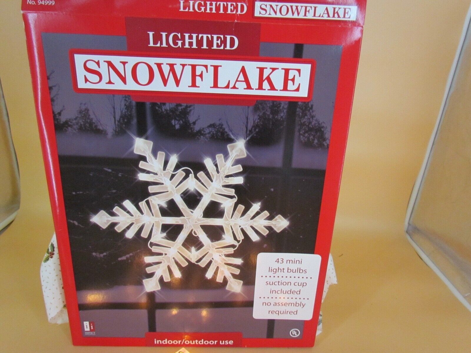 Impact Innovations In/Out Door Lighted Snowflake Window/Door Decoration 16