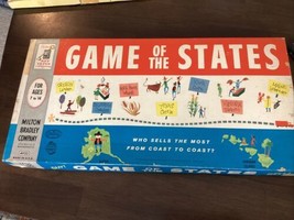 Vintage 1960 Milton Bradley Game of the States COMPLETE Board Game - £27.25 GBP