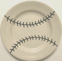 Vintage 1940&#39;s Sterling China White Baseball Pattern Dessert Salad Plate... - $43.25