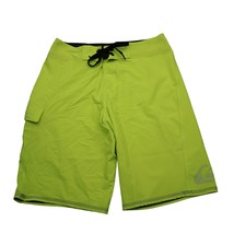 Quicksilver Shorts Mens 28 Neon Green Yellow Swim Trunks Bathing Suit Board - £15.21 GBP