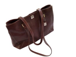 Vintage 1980’s Oxblood Etienne Aigner Handbag Laptop Bag Carry All - £51.22 GBP