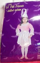 New Lil Princess Costume Sz 2 4 Toddler Child Dress Up Halloween FUn  - £6.14 GBP