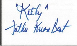 Lauren Chapin Signed 3x5 Index Card Father Knows Best Kathy - £15.81 GBP