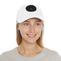 Vintage Adventure Embroidered Leather Patch Dad Hat - £17.82 GBP