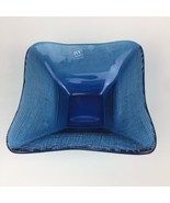  Italian IVV Cobalt Blue Glass Square Candy Dish  6&quot; x 6&quot; x 2.25&quot;  - £19.25 GBP