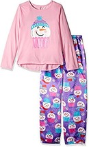 Girl&#39;s Cupcake Snowman Satin Pj Pants Pajama Set - $12.74