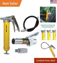 High-Pressure Pistol-Grip Grease Gun Delivers 8,000 PSI with Locknlube C... - $130.49