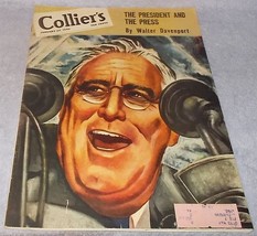 Colliers Weekly Magazine January 27 1945 War Issue Franklin Roosevelt Cover - £15.92 GBP