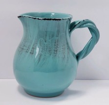 Turquoise &amp; Black Italian Pottery 32 oz. Ceramic Pitcher - £23.66 GBP