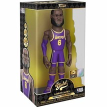 New Sealed 2021 Funko Gold Lebron James 12&quot; Action Figure Purple Chase Lakers - £102.86 GBP