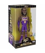 NEW SEALED 2021 Funko GOLD Lebron James 12&quot; Action Figure PURPLE CHASE L... - £101.19 GBP