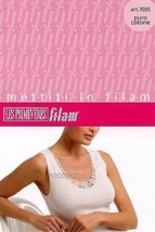 Wide Shoulder Women&#39;s Tank Top in Cotton with Lace Detail - $11.14
