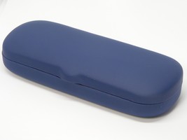 NEW Hard Clam Shell Eyeglasses Glasses Blue Case w/ Cleaning Cloth 160x6... - £5.23 GBP