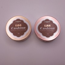 Lot Of 2 L&#39;oreal True Match Lumi Cushion Foundation Makeup C8 Cocoa - £8.13 GBP