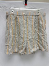 Wild Fable Striped High Rise Button Front Long Shorts XXL New With Tags - $17.09