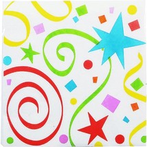 Party Streamers Dessert Cake Napkins Birthday Party Supplies 16 Per Pack... - $54.95 MXN