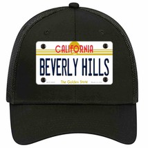 Beverly Hills California Novelty Black Mesh License Plate Hat - £23.10 GBP