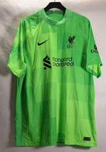 Nike Mens Liverpool Fc 2021/22 Goalkeeper Jersey Green 2XL - $64.35