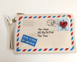 Aldo France Air Mail Wristlet Zippered Coin Pouch New with Tag China - $19.34