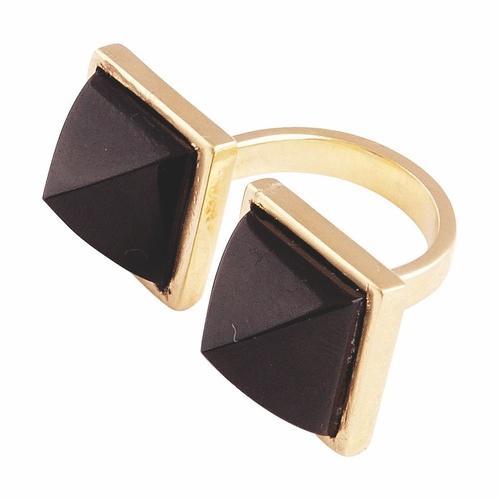 Primary image for Tiger's Eye Quartz Double Pyramid Ring